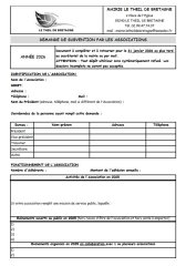 Demande de subvention association 2026