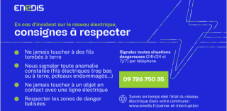CONSIGNES A RESPECTER INCIDENT ELECTRIQUE ENEDIS