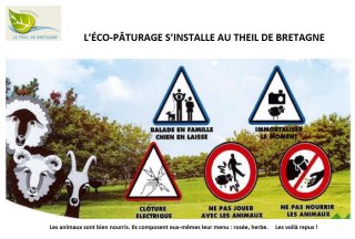 Panneau d'affichage au Parc