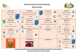 Menu mai 2026